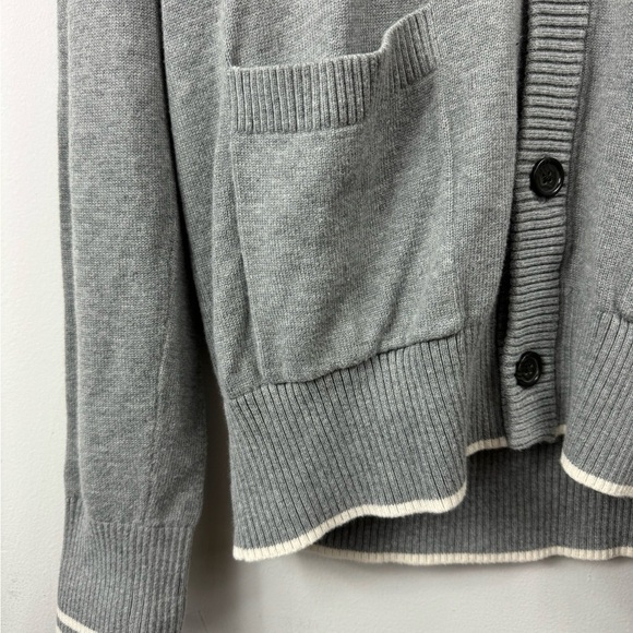 Banana Republic Size Medium Cotton Modal Shawl Collar Preppy Cardigan Sweater - Picture 5 of 7